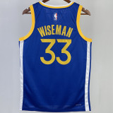 2023/24 Warriors WISEMAN #33 Blue NBA Jerseys