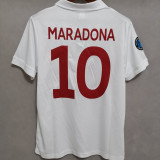 1987-88 Napoli Away White Retro Soccer Jersey