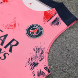 2025 PSG Pink Vest Training Jersey(A Set)