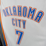 2024 KC Thunder HOLMGREN #7 White NBA Jersey