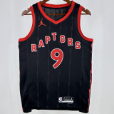 2023 Toronto Raptors BARRETT #9 Black NBA Jerseys