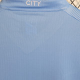 DE BRUYNE #17 Man City 1:1 Home Blue Fans Jersey 2023/24 (UCL Font)