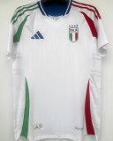 2024 Italy Away Whte Player Version Soccer Jersey