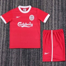 1997/98 LFC Home Red Retro Kids Soccer Jersey