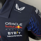 2023/24 Red Bull Racing Black F1 Team POLO T-Shirt (有领 拉链)