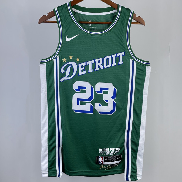 2023/24 Pistons IVEY #23 Green City Edition NBA Jerseys