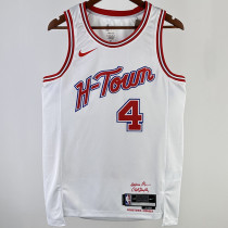2023/24 Rockets GREEN #4 White City Edition NBA Jerseys