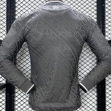 2024/25 RM Third Black Player Version Long Sleeve Soccer Jersey