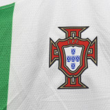 2012 Portugal Away White Retro Player Version Soccer Jersey