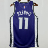 2024/25 Kings SABONIS #11 Purple NBA Jerseys 热压