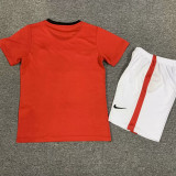 2009/10 M Utd Home Red Retro Kids Soccer Jersey
