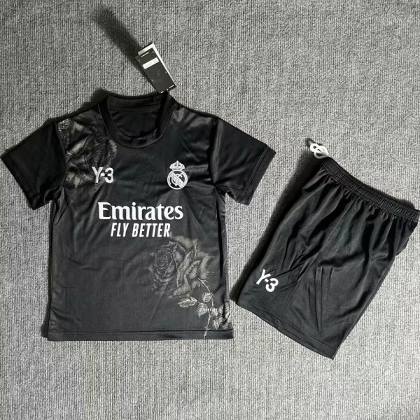 2024/25 RM x Y3 Black Kids Soccer Jersey