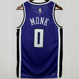 2024/25 Kings MONK #0 Purple Retro NBA Jerseys 热压