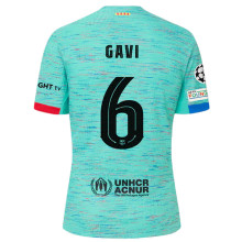 GAVI #6 BA 1:1 Third Blue Fans Soccer Jersey 2023/24 (UCL Font 欧冠字体)