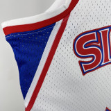 196/97 76ers IVERSON #3 White Retro NBA Jersey