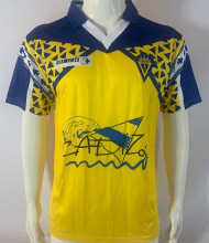 1991/92 Cadiz Home Retro Soccer Jersey 胸前带广告