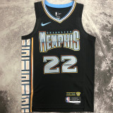 2023 Grizzlies BANE #22 Black City Edition NBA Jerseys