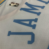Lakers JAMES #23 White Retro NBA Jerseys