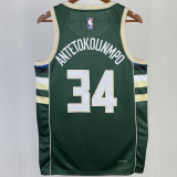 2023/24 Bucks ANTETOKOUNMPOL #34 Green NBA Jerseys