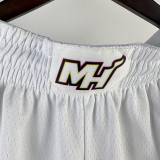 2023/24 Miami Heat White NBA Pants