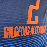 2023/24 KC Thunder GILGEOUS-ALEXANDER #2 Blue Stripe NBA Jerseys