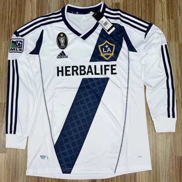 2012/13 LA Galaxy FC Home White Retro Long Sleeve Jers