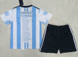 2023 Argentina Home Champion Kids Soccer Jersey (3 Stars 3星)