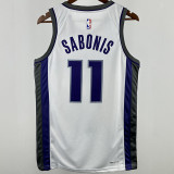 2024/25 Kings SABONIS #11 White NBA Jerseys 热压