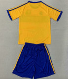 2023/24 U.A.N.L Tiger Retro Style Yellow Kids Soccer Jersey
