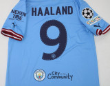 2022/23 Man City 1:1 Quality Home Blue Fans Soccer Jersey