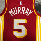 2023 Hawks MURRAY #5 Red NBA Jersey