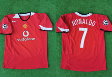RONALDO #7 M Utd Home Retro Jersey 2004/06 (Have UCL Patch 带1个欧冠球 UCL Font 欧冠字体 ) ★★