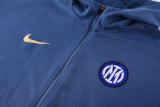 2025 In Milan Light Blue Hoody Zipper Jacket Windbreaker