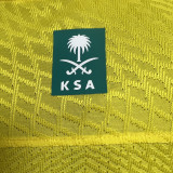 2023/24 Al Nassr Home Yellow Player Version Soccer Jersey