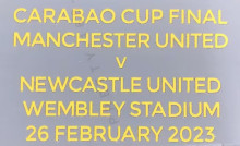 Carabao Cup Final Fonts 2023 卡拉宝杯曼联用决赛小字 (You can buy it alone OR tell us which jersey to print it on. )