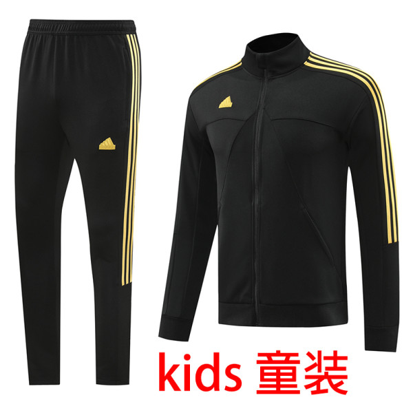 2024/25 Ad~ Black Kids Jacket Tracksuit