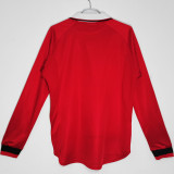1999/2000 M Utd Home Long Sleeve Retro Soccer Jersey