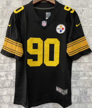Men's Pittsburgh Steelers WATT # 90 Black NFL Jersey 钢人
