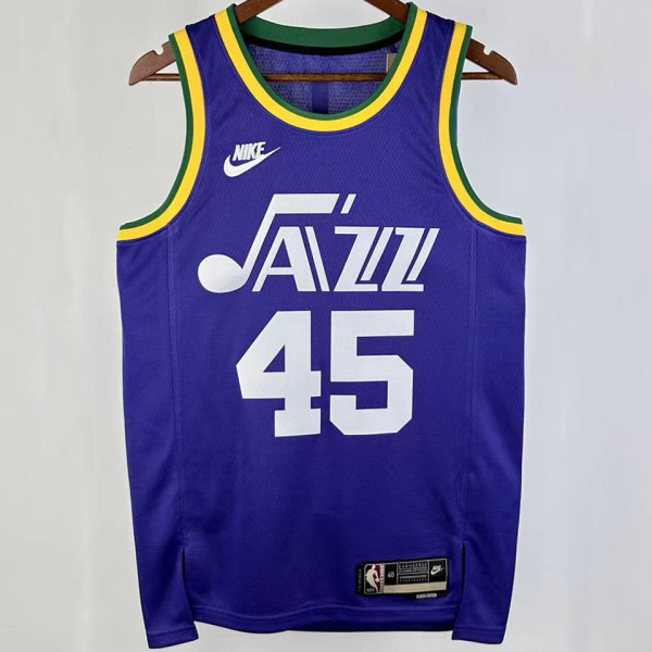2023/24 Jazz MITCHELL #45 Purple Retro NBA Jerseys
