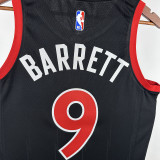 2023 Toronto Raptors BARRETT #9 Black NBA Jerseys