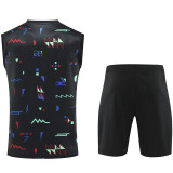 2025 Portugal Black Vest Training Jersey(A Set)