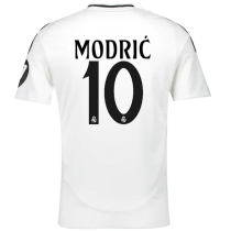 MODRIĆ #10 RM 1:1 Quality Home Fans Jersey 2024/25 （UCL Font)