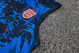 2024 England Blue Inkjet Vest Training Jersey(A Set)喷墨