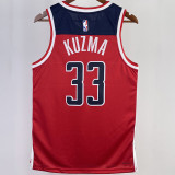2023/24 Wizards KUZMA #33 Red Away NBA Jerseys