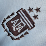 2023 Argentina Blue 3 Start Training Jersey 3星 背后有广告