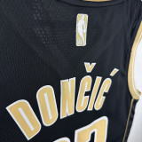 2025 Mavericks Dončić #77 Black Honor Edition NBA Jerseys
