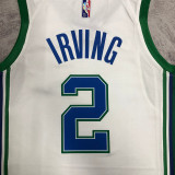 2023 Mavericks IRVING #2 White City Edition NBA Jerseys