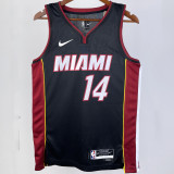 2023/24 Miami Heat HERRO #14 Black NBA Jerseys 热压
