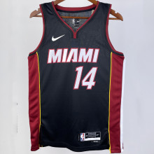 2023/24 Miami Heat HERRO #14 Black NBA Jerseys 热压