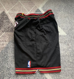 76ers White Four Bags NBA Pants